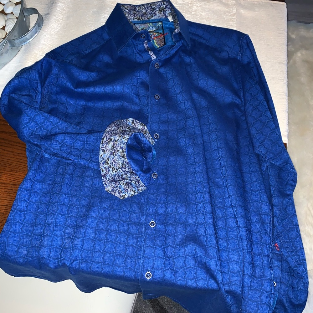 Robert Graham Button Down Shirt (colored cuffs)